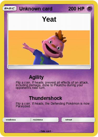 Pokemon Unknown card