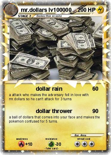 Pokemon mr.dollars lv100000