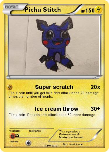 Pokemon Pichu Stitch