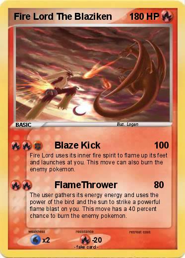 Pokemon Fire Lord The Blaziken