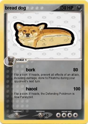 Pokemon bread dog