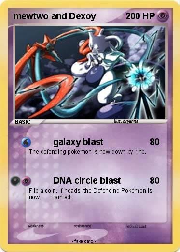 Pokemon mewtwo and Dexoy