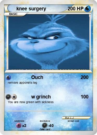 Pokemon knee surgery