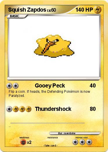 Pokemon Squish Zapdos