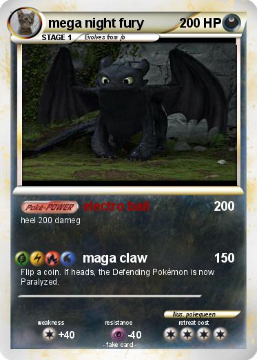 Pokemon mega night fury