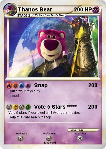 Pokemon Thanos Bear