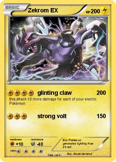 Pokemon Zekrom EX