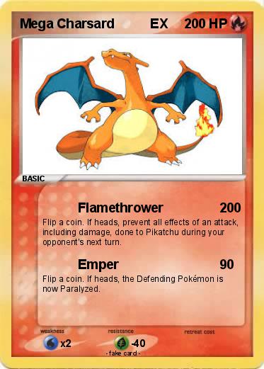 Pokemon Mega Charsard          EX