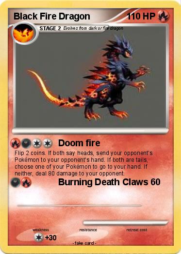 Pokemon Black Fire Dragon