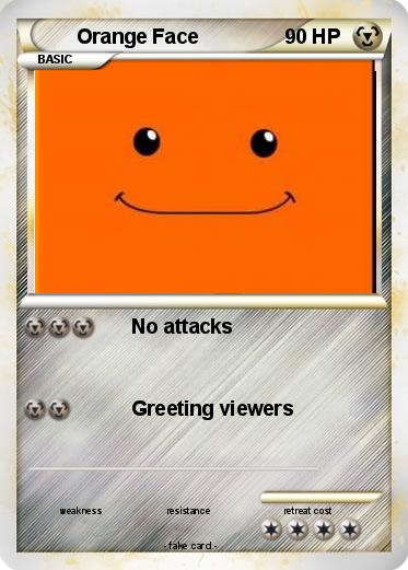 Pokemon Orange Face