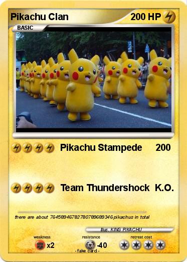 Pokemon Pikachu Clan