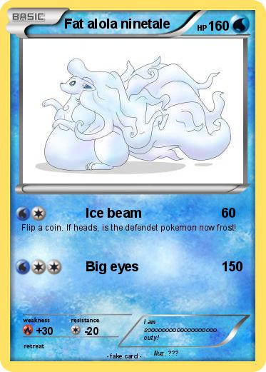 Pokemon Fat alola ninetale