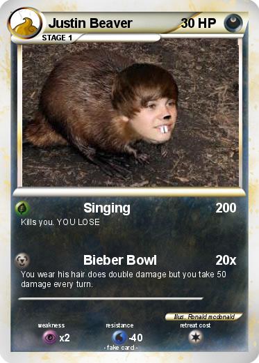 Pokemon Justin Beaver