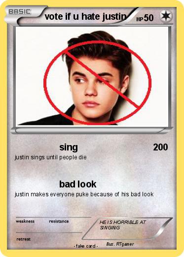 Pokemon vote if u hate justin