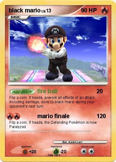 Pokemon black mario