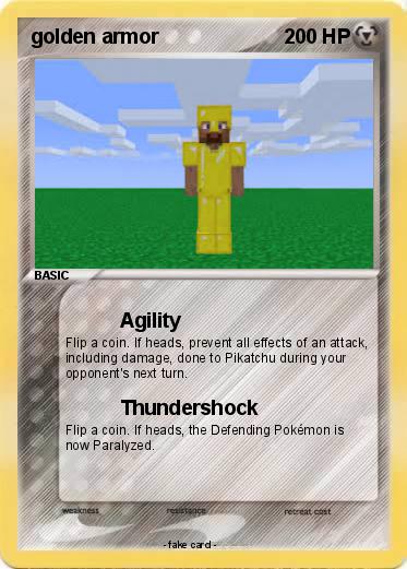 Pokemon golden armor