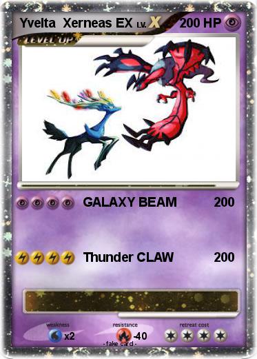 Pokemon Yvelta  Xerneas EX