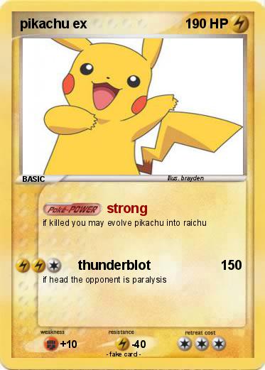 Pokemon pikachu ex