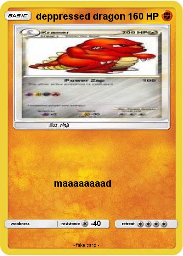 Pokemon deppressed dragon