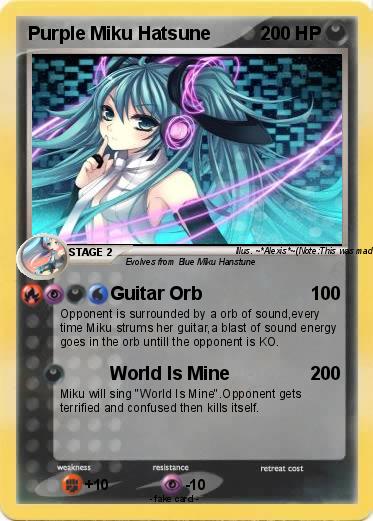 Pokemon Purple Miku Hatsune