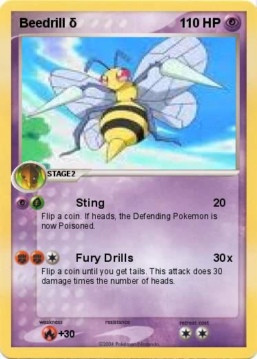 Pokemon Beedrill δ