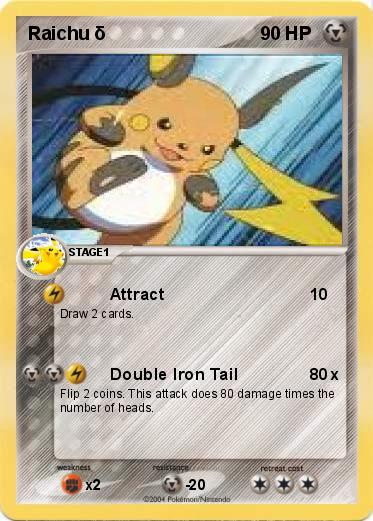 Pokemon Raichu δ