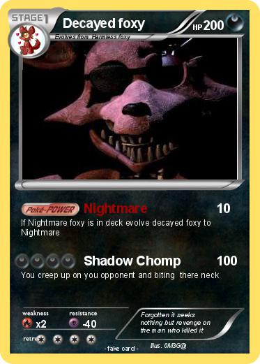 Pokemon Decayed foxy