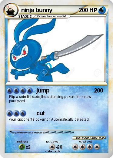 Pokemon ninja bunny