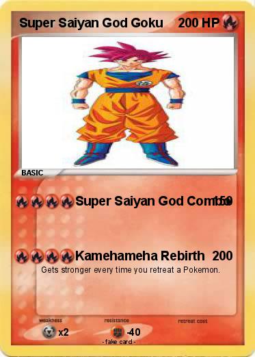 Pokemon Super Saiyan God Goku