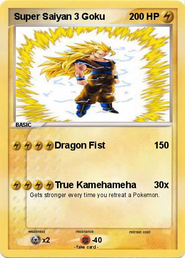 Pokemon Super Saiyan 3 Goku