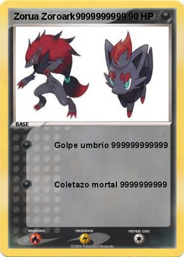 Pokemon Zorua Zoroark9999999999