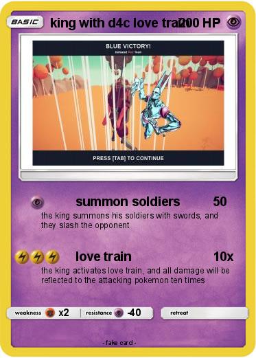 Pokemon king with d4c love train