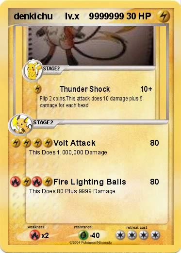 Pokemon denkichu     lv.x    9999999