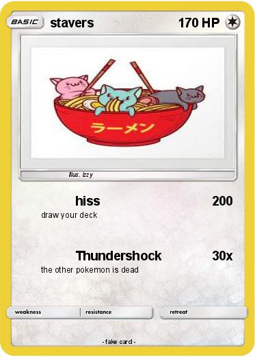 Pokemon stavers