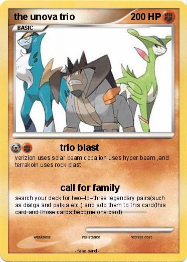 Pokemon the unova trio