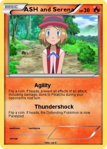 Pokemon ASH and Serena
