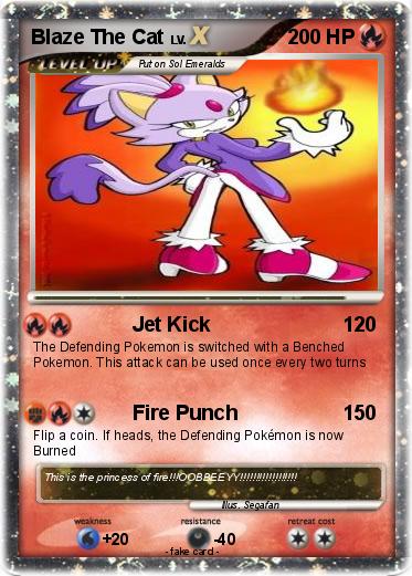 Pokemon Blaze The Cat