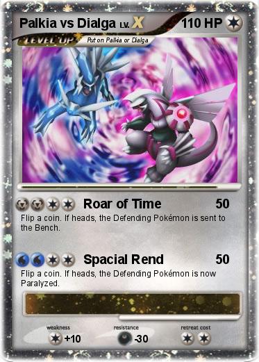 Pokemon Palkia vs Dialga