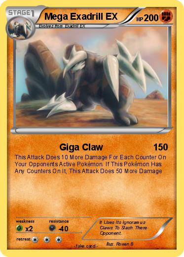 Pokemon Mega Exadrill EX