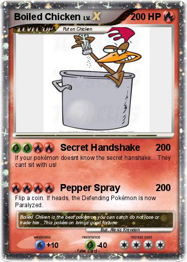 Pokemon Boiled Chicken