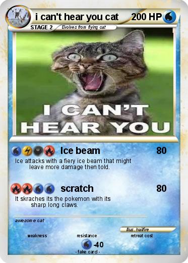 Pokemon i can't hear you cat