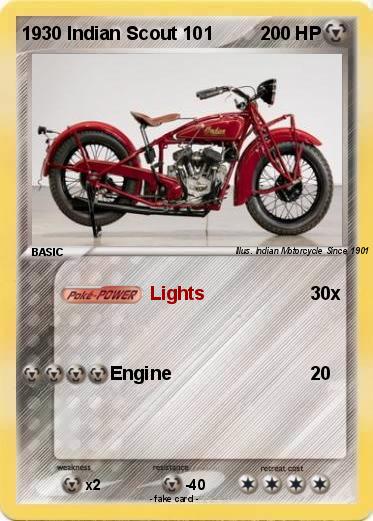 Pokemon 1930 Indian Scout 101