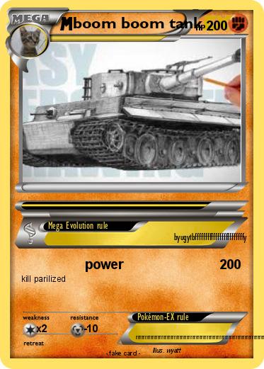Pokemon boom boom tank