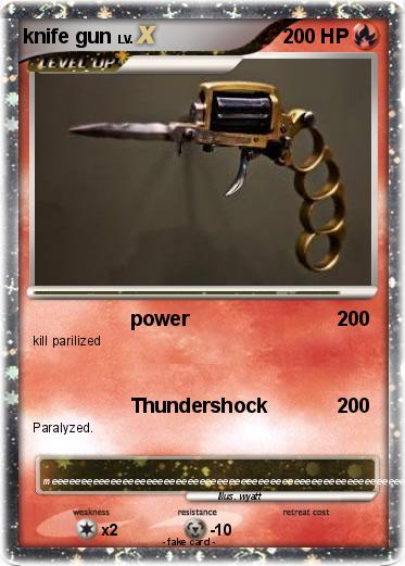 Pokemon knife gun
