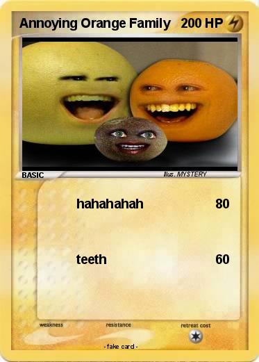 Pokemon Annoying Orange Family