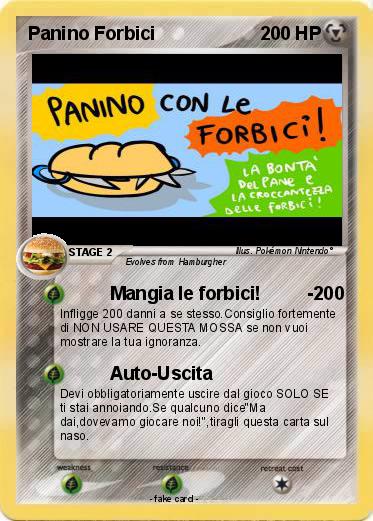 Pokemon Panino Forbici