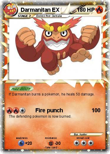 Pokemon Darmanitan EX