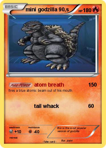 Pokemon mini godzilla 90,s