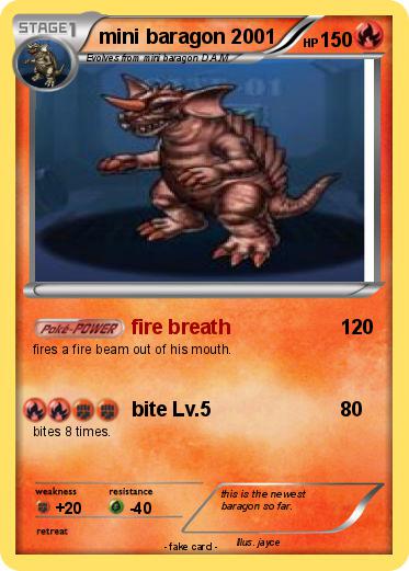 Pokemon mini baragon 2001