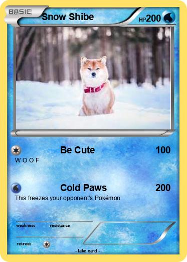Pokemon Snow Shibe